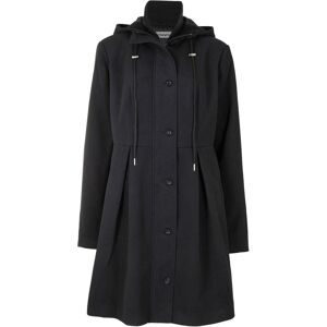 bonprix, bonprix Wintermantel "Mantel mit Kapuze und Bundfalten, A-Linie" taillierte Form mit Kellerfalten, Kapuze, 2-Wege-Zipper