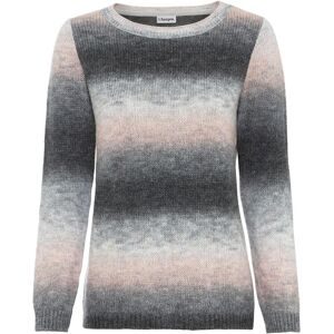 bonprix, bonprix Strickpullover mit wunderschönen Farbverlauf, bequeme Passform, Rundhals-Ausschnitt