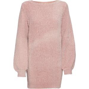 bonprix, bonprix Longpullover "Chenille-Longpullover" aus Chenille, mit breitem U-Boot-Ausschnitt, hinten etwas länger