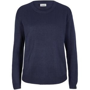 bonprix, bonprix Strickpullover aus Polyacryl, mit Rundhals-Ausschnitt, lässige Passform