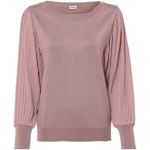 bonprix, bonprix Strickpullover "Feinstrickpullover aus fliessendem Viskose-Mix" im tollen Viskose-Mix, mit weiten, extravaganten Plisseeärmeln, bequem
