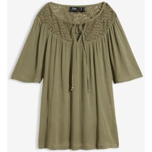 bonprix, bonprix Tunika lockerer Schnitt, Oversize-Passform, Halbarm-Design, aus Viskose