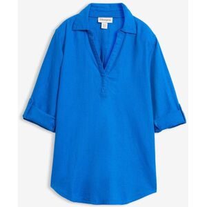 bonprix Leinen-Bluse, 3/4-Armblau 50Damen
