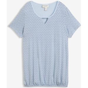 bonprix, bonprix T-Shirt Regular Fit, Kurzarm-Design, mit Gummizug, aus Viskose und Elasthan