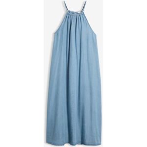 bonprix, bonprix Jeanskleid "Jeanskleid aus fliessendem Lyocell" für lässigen Look, aus Lyocell (TENCEL™), in A-Linie