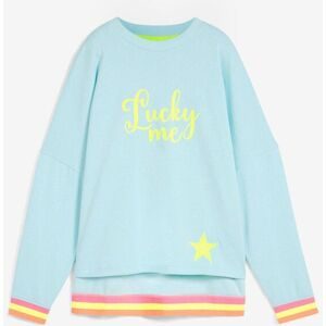 bonprix, bonprix Sweatshirt, loose fit Passform, mit Neon-Details, aus 100% Baumwolle, Langarm