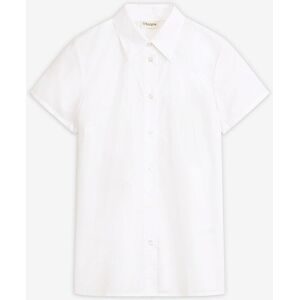 bonprix, bonprix Kurzarmbluse Regular Fit, eleganter Stil, Hemdblusenkragen