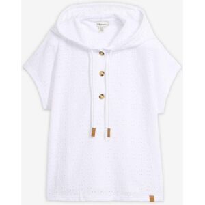 bonprix, bonprix Henleyshirt lockerer Schnitt, Oversize-Passform, mit Kapuze, Kurzarm-Design
