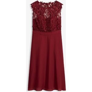 bonprix, bonprix Minikleid "Minikleid mit Spitze" 1 tlg. für besondere Anlässe, aus Polyester, taillierte Passform