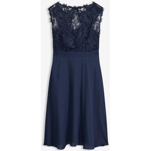 bonprix, bonprix Minikleid "Minikleid mit Spitze" 1 tlg. für besondere Anlässe, aus Polyester, taillierte Passform