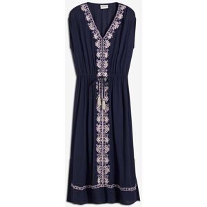 bonprix, bonprix Midikleid aus Viskose, mit feiner Stickerei, ausgestellte Passform