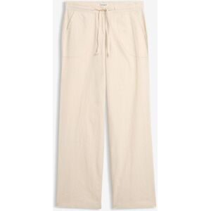 bonprix, bonprix Leinenhose Loose Fit, mit Kordelzugbund, mit Eingrifftaschen, mit Gesässtaschen