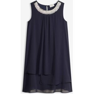 bonprix Premium Kleid mit Applikationblau 52Damen