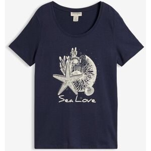 bonprix, bonprix T-Shirt "T-Shirt Sea Love" lockere Passform, Kurzarm-Design, mit maritimem Druck
