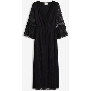bonprix, bonprix Maxikleid für Frühjahr und Sommer, aus Baumwolle, feminin geschnitten