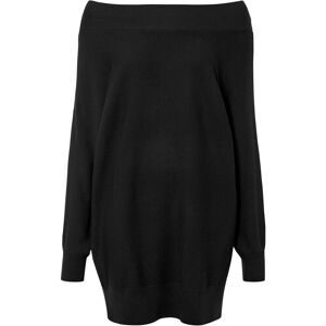 bonprix, bonprix Strickpullover in Minikleid-Länge, Off‑Shoulder‑Design, Viskosemix