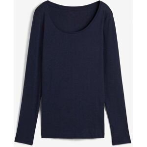 bonprix, bonprix Langarmshirt leicht taillierte Passform, Rundhalsausschnitt, aus reiner Baumwolle