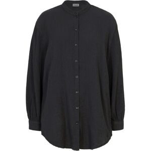 bonprix, bonprix Langarmbluse "Musselin-Longbluse aus Baumwolle" Oversize-Passform, mit Seitenschlitzen, aus Musselin