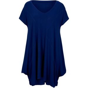 bonprix, bonprix Longshirt A-Linie Passform, mit Eingrifftaschen, tiefer Rundhalsausschnitt