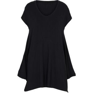 bonprix, bonprix Longshirt A-Linie Passform, mit Eingrifftaschen, tiefer Rundhalsausschnitt