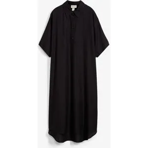 bonprix Blusenkleid aus feiner Viskoseschwarz 36Damen