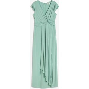 bonprix, bonprix Maxikleid für festliche Anlässe, mit kurzem Flügelärmel, feminine Wickeloptik