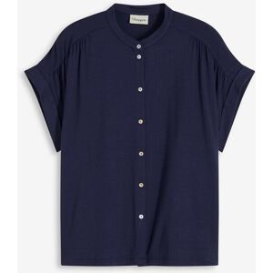 bonprix, bonprix Blusenshirt aus Viskose, lässige Passform, Kurzarm, ohne Kragen, festlicher Stil