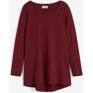 bonprix, bonprix Langarmshirt "Langarmshirt aus reiner Baumwolle" lockere Passform, Langarm-Design, abgerundeter Saum, aus Baumwolle