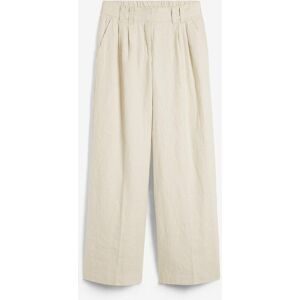 bonprix, bonprix Bundfaltenhose aus Leinen, strapazierfähiges Material, Loose Fit, mit Knittereffekt