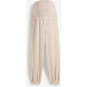 bonprix, bonprix Umstandshose aus Baumwollmusselin, mit elastischem Smockbund, Loose Fit