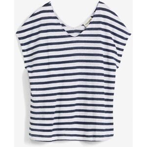bonprix, bonprix T-Shirt Oversize Passform, Kurzarm, V-Ausschnitt, aus Leinen, pflegeleicht