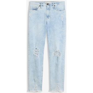 bonprix, bonprix Mom-Jeans modischer Schnitt, Regular Fit, ausgefranster Saum