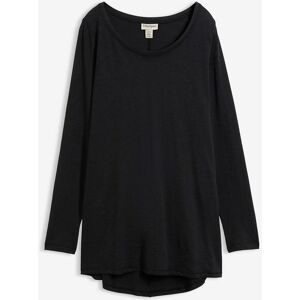 bonprix, bonprix Langarmshirt "Langarmshirt aus reiner Baumwolle" lockere Passform, Langarm-Design, abgerundeter Saum, aus Baumwolle