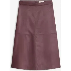 bonprix Midirock aus Lederimitatlila 54Damen