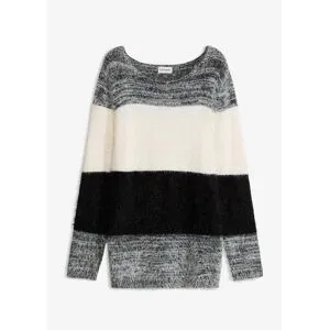 bonprix, bonprix Strickpullover "Grobstrick-Pullover" aus Effekt-Garn, Grobstrick, bequeme Passform, eleganter Stil