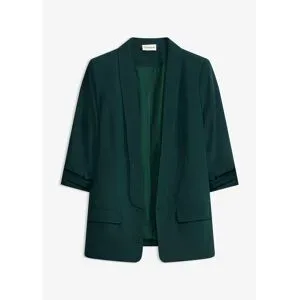 bonprix Longblazer mit drapierten Ärmelngrün 40Damen
