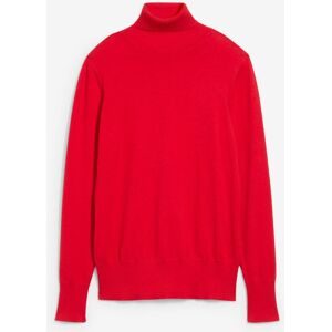 bonprix, bonprix Rollkragenpullover "Feinstrick-Rollkragenpullover" aus Baumwollmischung, mit hohem Rollkragen, schmale Passform