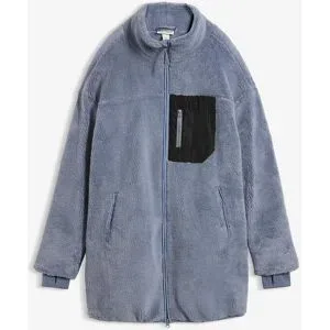 bonprix, bonprix Teddy-Fleece Jackeblau 56Damen