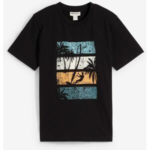 bonprix, bonprix T-Shirt aus reiner Baumwolle, mit modischem Print, Kurzarm-Design, Regular Fit