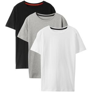 bonprix, bonprix T-Shirt "T-Shirt mit Baumwolle (3er Pack)" Packung, 3 Stk. regular fit Passform, Kurzarm-Design, aus Baumwolle