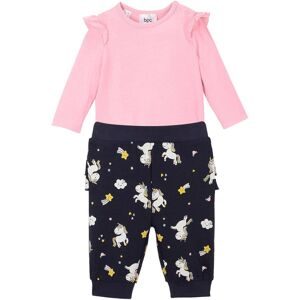 bonprix, bonprix Body & Hose Set, 2 Regular Fit, mit Druckknöpfen, aus Baumwolle