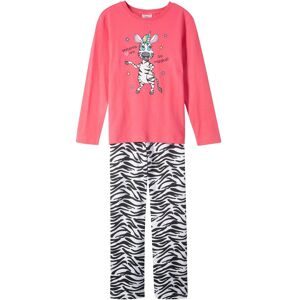 bonprix, bonprix Pyjama "Pyjama aus reiner Baumwolle (2-tlg. Set)" Set, 2 tlg. bequeme Passform, aus Baumwolle, Hose mit elastischem Bund