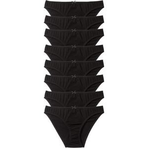 bonprix, bonprix Slip Packung, 8 Stk. klassische Passform, einfarbig, aus Baumwolle, im 8er Pack
