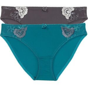 bonprix, bonprix Slip Packung, 2 Stk. klassischer Stil, bequeme Passform, aus Polyamid und Elasthan