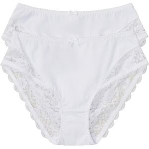 bonprix, bonprix Maxislip Packung, 2 Stk. mit feiner Spitze, aus Polyamid und Elasthan, bequeme Passform