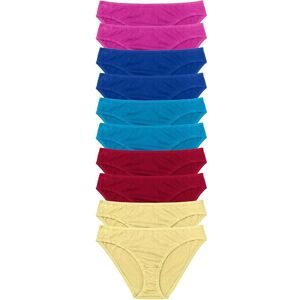 bonprix, bonprix Slip "Slip (10er Pack)" Packung, 10 Stk. bequeme Passform, aus Baumwolle, verschiedene Farben, im 10er Pack