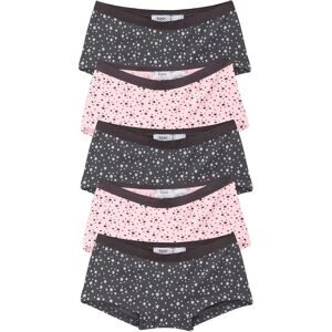 bonprix, bonprix Panty Packung, 5 Stk. im 5er-Set, aus Baumwolle und Elasthan, körpernahe Passform