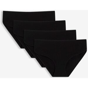bonprix, bonprix Panty Packung, 4er, aus Baumwolle und Elasthan, bequeme Passform, Maxipanty-Schnitt