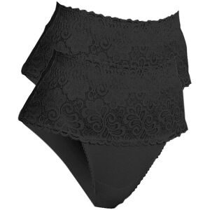 bonprix, bonprix Shapingslip Packung, 2 Stk. mit Spitze, mit Netzfutter, eng anliegende Passform, 2er Pack