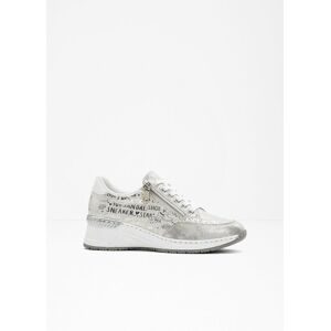 Rieker, Rieker Sneaker mit Lettern bedruckt, Freizeitschuh, Halbschuh, Schnürschuh